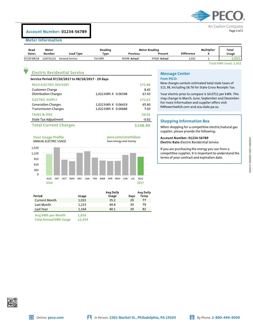 peco bill pay